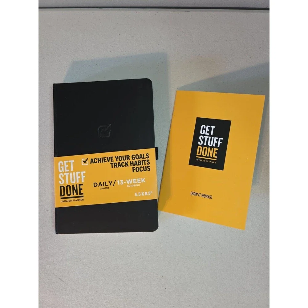 Get Stuff Done Planner for Productivity One Year 13 Week Planner 5.5